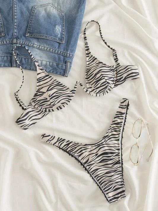 Safari Bikini - Zebra
